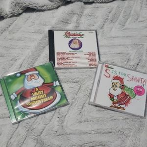 3 Christmas music CDs lot CD set